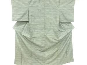 アンティーク　横段織り出し手織り節紬着物